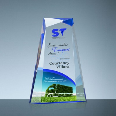 Tyneside Award, 1" Acrylic/Blue, 8.5"