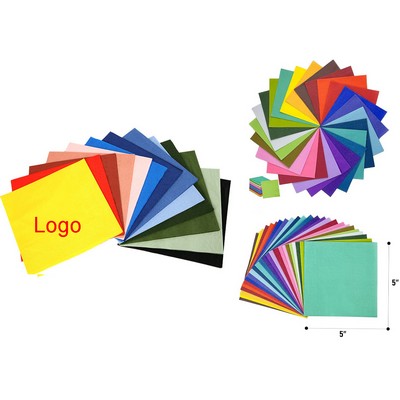 Custom 3-Ply Disposable Soft Texture Beverage Cocktail Party Napkin 5"x5" Full Color Printing