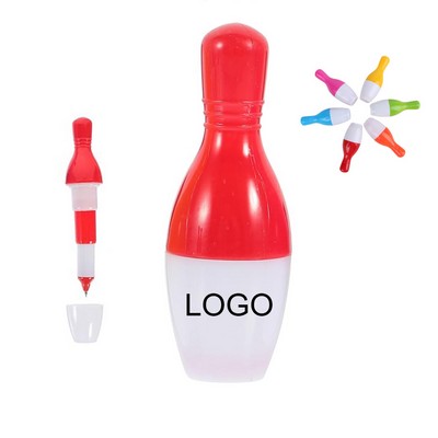 3" Portable ABS Bowling Ball Retractable Ballpoint Pen