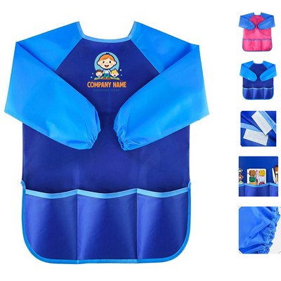 Long Sleeve Waterproof Artist Painting Aprons