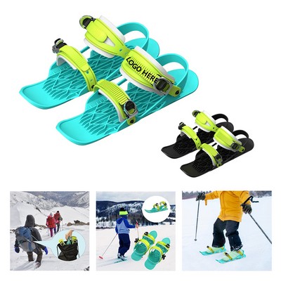 Ultra-Light Mini Ski Skates for Snow Adventures