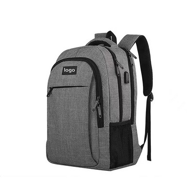 Business Anti Theft Slim Durable Laptops Backpack with USB Charging Port