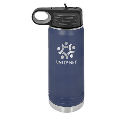 Polar Camel 20 oz. Navy Blue Water Bottle