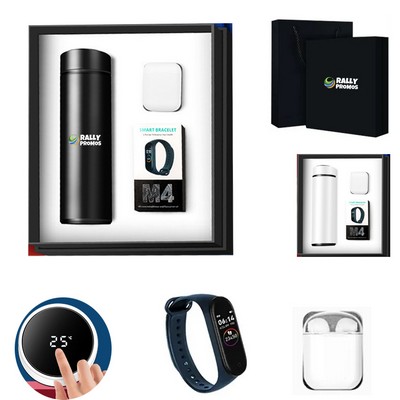 Business Gift Set 16oz Tumbler Smart Band Wireless Earbuds