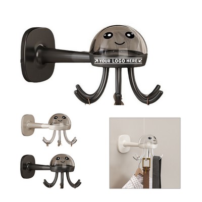 Octopus Kitchen Rotating Hook No Drill Wall