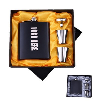 Flask Shot Glass and Funnel Gift Set