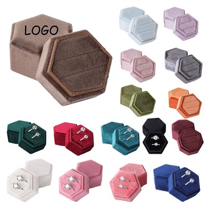 Velvet Jewelry Ring Display Holder Box