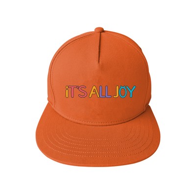 5-Panel Macaron Flat Brim Baseball Cap
