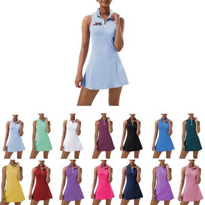 Women Sleeveless Workout Athletic Dresses