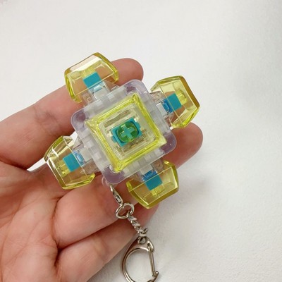 6 Keyboard Fidget Toy Clicker Keyboard Keychain Decompression Toys Button Stress Relief Gifts