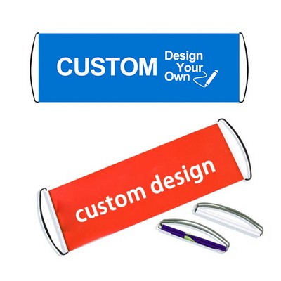 Retractable Banner Rolling Hand Flag