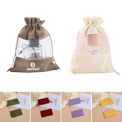 Burlap Drawstring Gift Bag