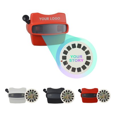 Custom 3D Viewfinder Reel View-Master RetroViewe for Kids & Adults Classic Toys Slide w/Color Box