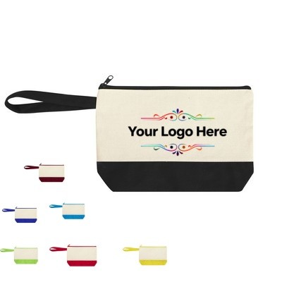 Two-Tone Cosmetic Pouch