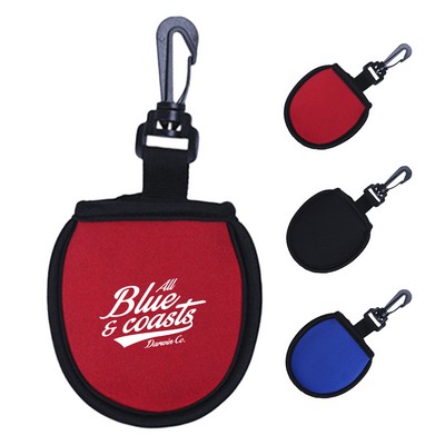 Neoprene Golf Ball Cleaning Pouch