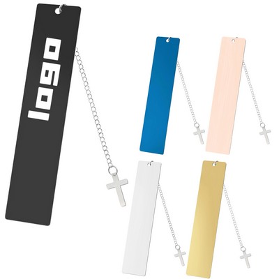 Cross Metal Pendant Bookmark