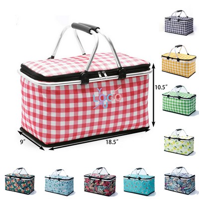 Foldable Oxford Insulated Picnic Carrier