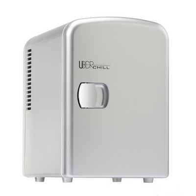 UBER Appliance Chill 6 Can Mini Fridge Silver