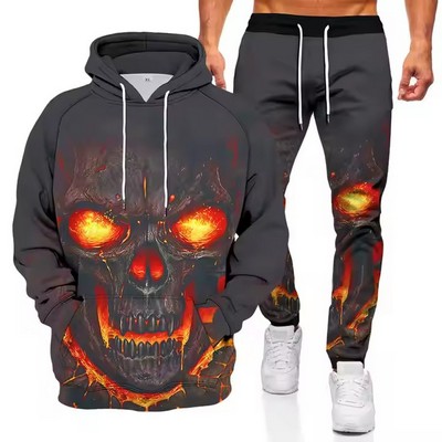 Top Quality Skull Print Pullover Sweatshirts