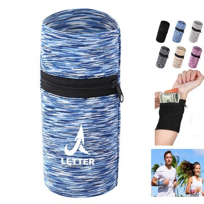Wallet Wristband W/Zipper Pocket