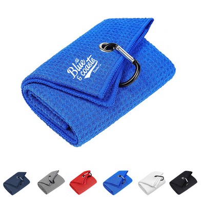 Golf Towel with Aluminum Clip