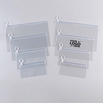 Transparent PVC Zipper Stationery Bag