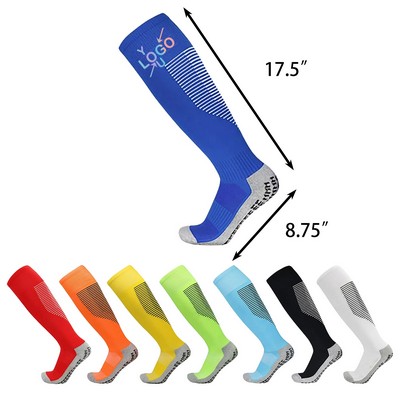Non Slip Knee High Knit Soccer Socks