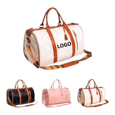 PU Leather Garments Travel Bag