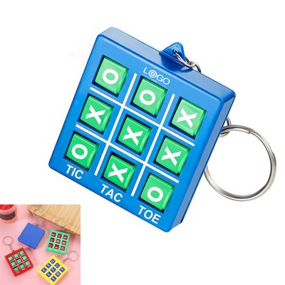Tic Tac Toe Game Keychain Keyholder