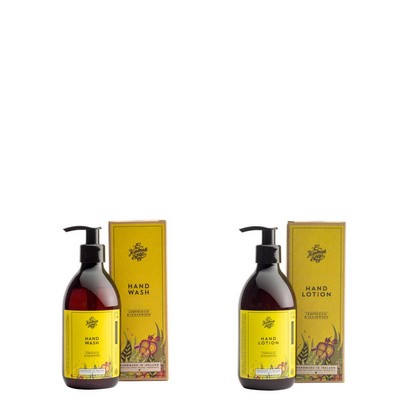 The Handmade Soap Co Hand Wash And Lotion Set - Lemongrass And Cedarwood 300Ml