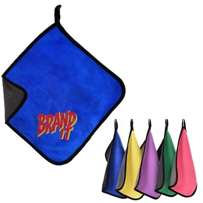 Microfiber Hanging Square Towel