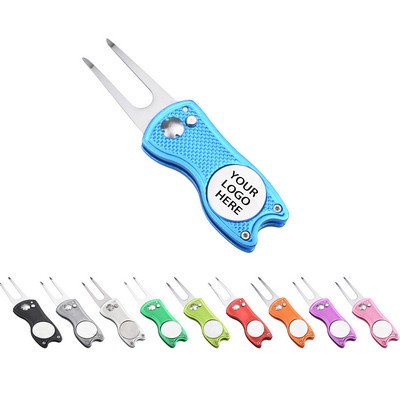 Golf Folding Green Fork
