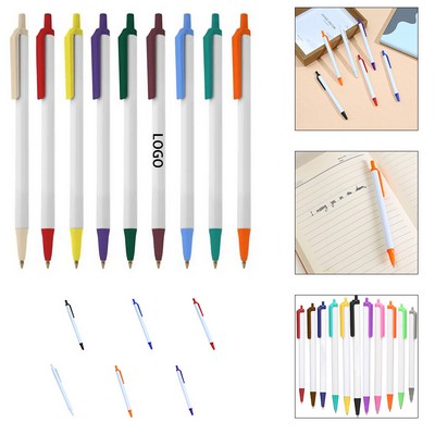 Press-to-Write Plastic Ballpoint Pens