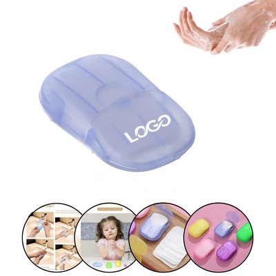 Sheets Mini Portable Travel Paper Soap Leaves Disposable