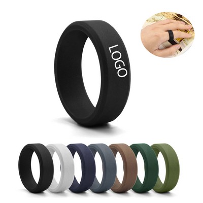 8mm Width Size 7-14 Silicone Ring
