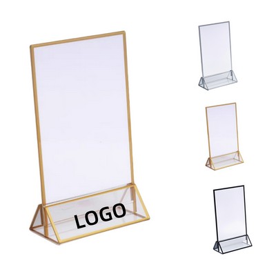 Clear Acrylic Display Sign Holder Stand