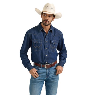Wrangler® Men's Classic Denim Western Snap Shirt