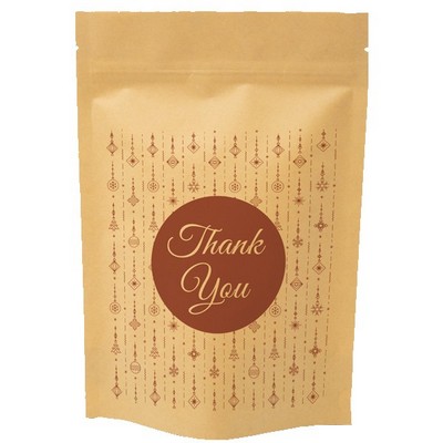 Holiday Red Predesigned Kraft Barrier Pouch (6"W x 9"H x 3"D)