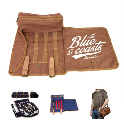 Canvas Bartending Utensil Organizer Bag