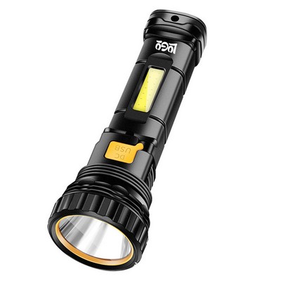 Portable ABS Plastic Solar Rechargeable LED Flashlight