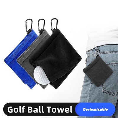 Golf Ball Cleaning Towel with Dual-Tech Absorption