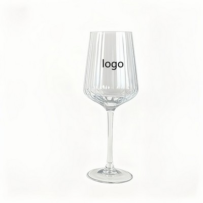 Nordic Style Prism Cut Wine Glass for Red Wine and Champagne