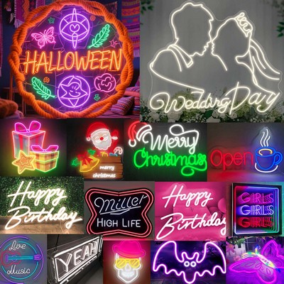 Custom Holiday LED Neon Sign