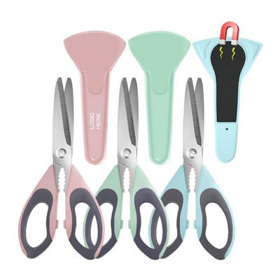 Kitchen Scissors with Magnetic Holder