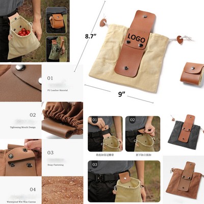 Waist-Mounted Harvesting Bag