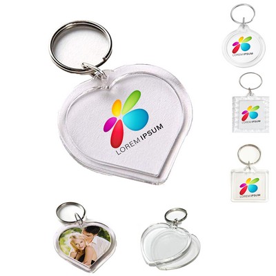 Classic Clear Acrylic Picture Frame keychain