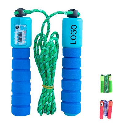 Cotton Latex Foam Grip Counting Jump Rope