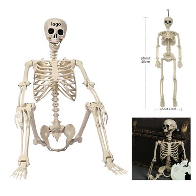 Posable Halloween Skeleton Decoration For Indoor Outdoor Use