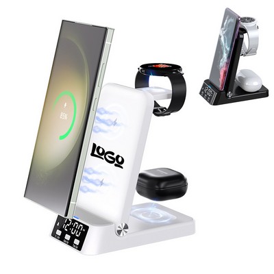 3" 1 Wireless Charger w/ Led Alarm