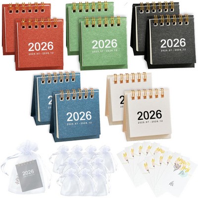 2026 Mini Desk Calendar - Gift Ready Bulk Pack